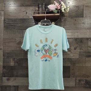 Wall-E Earth Day Graphic Tee - Light Blue